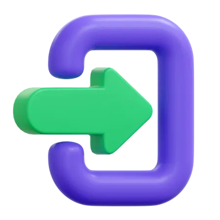 Log In  3D Icon
