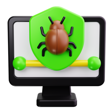 Logiciel antivirus  3D Icon