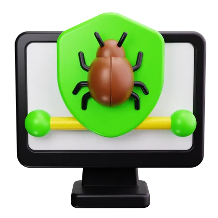 Logiciel antivirus  3D Icon