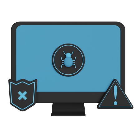 Logiciel malveillant détecté  3D Icon