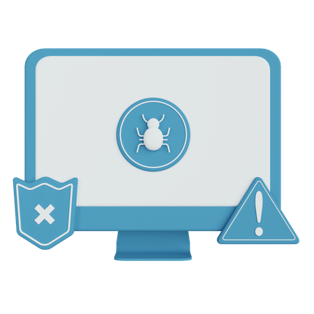 Logiciel malveillant détecté  3D Icon