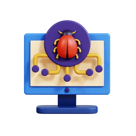 Malware informatique  3D Icon