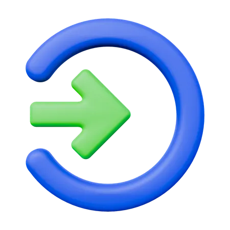 Login  3D Icon