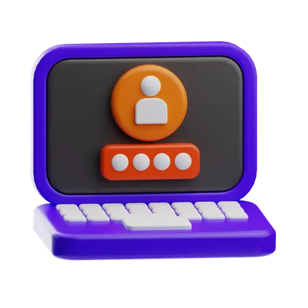 Login  3D Icon