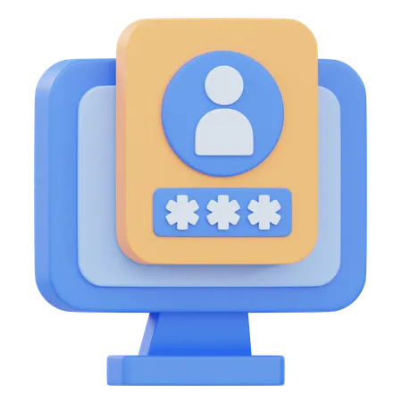 Login  3D Icon