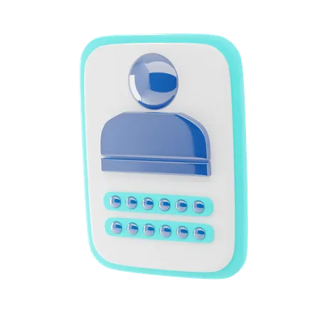 Login  3D Icon