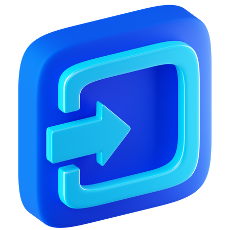 Login  3D Icon