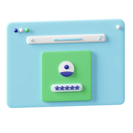 Login  3D Icon