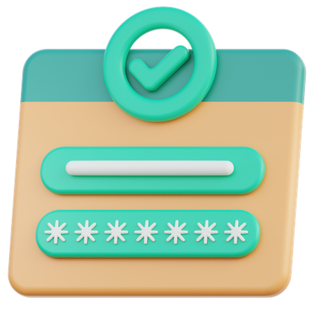 Login  3D Icon