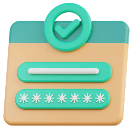 Login  3D Icon