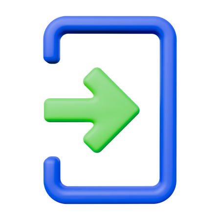 Login  3D Icon
