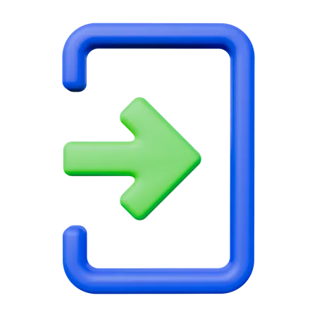 Login  3D Icon