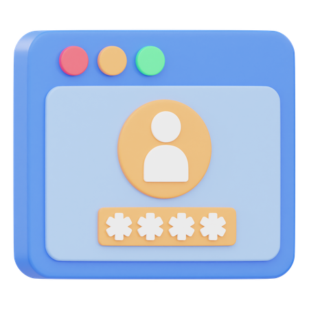 Login  3D Icon