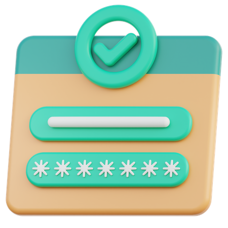 Login  3D Icon