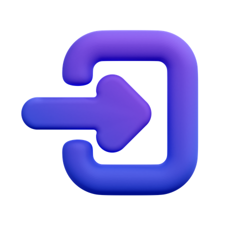 Login  3D Icon