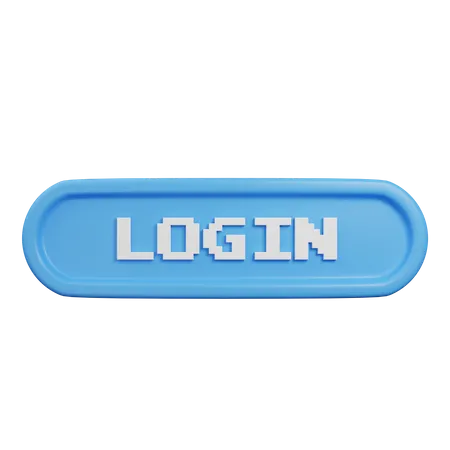 Login  3D Illustration