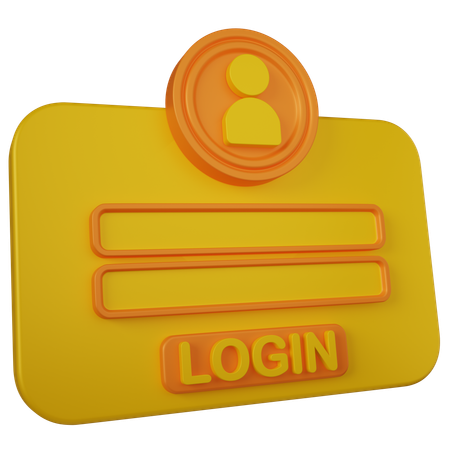 Login Board  3D Icon