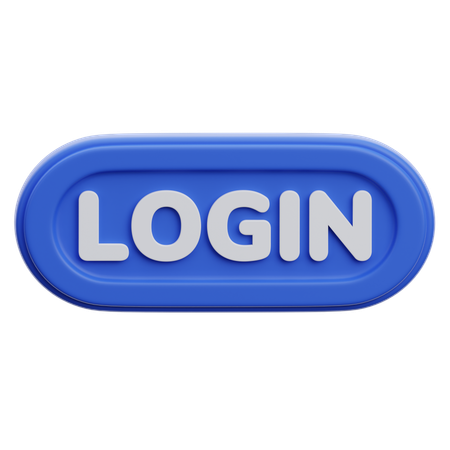 Login Button  3D Icon