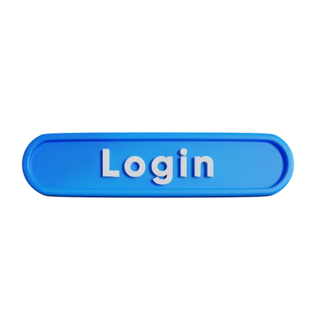 Login Button  3D Icon