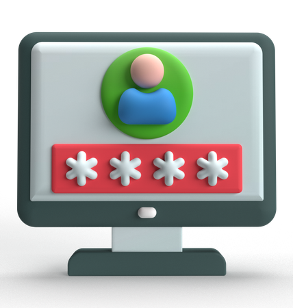 Login da conta  3D Icon