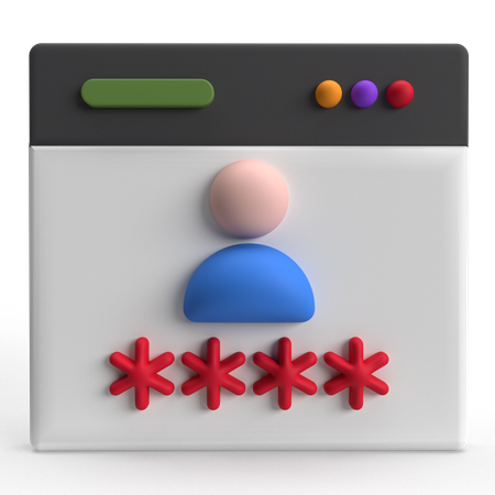 Mot de passe  3D Icon