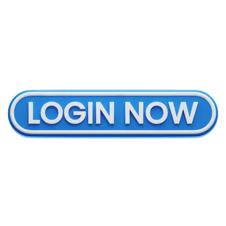 Login Now Button  3D Icon