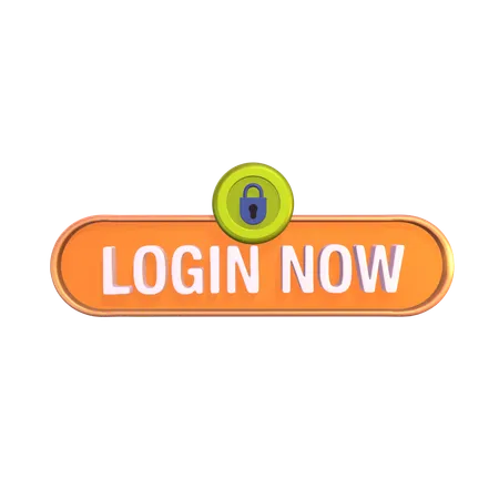 Login Now Button  3D Icon