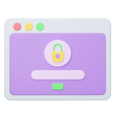 Login Page  3D Icon