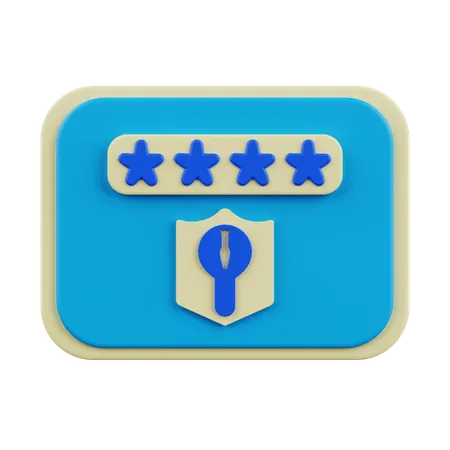 Login Password  3D Icon
