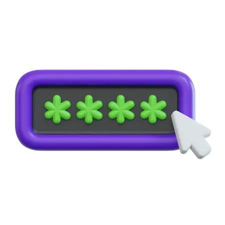 Login Password  3D Icon