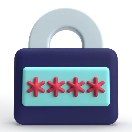 Login Password  3D Icon