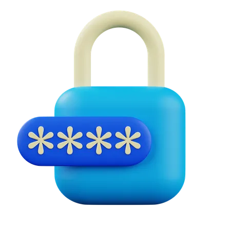 Login Password  3D Icon