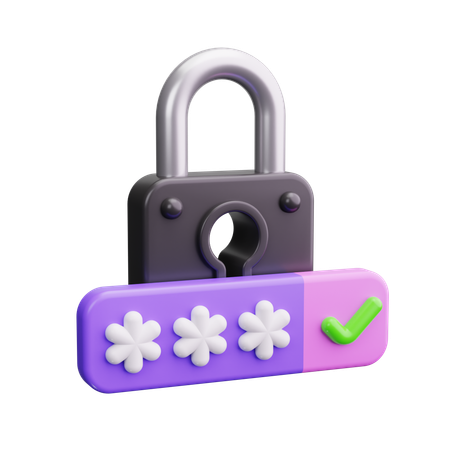 Login Password  3D Icon