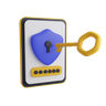 3d login password illustration