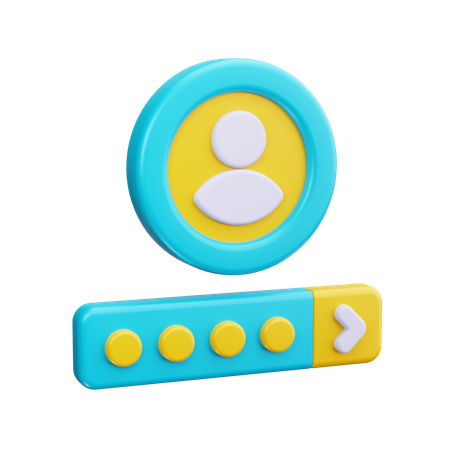 Passwort  3D Icon