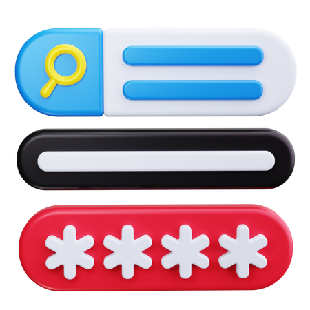 Passwort  3D Icon