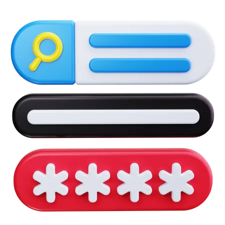 Passwort  3D Icon