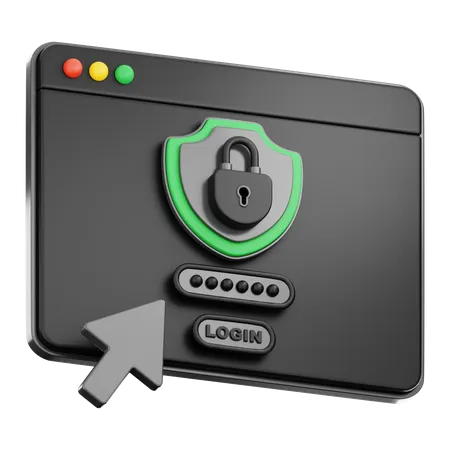Passwort  3D Icon