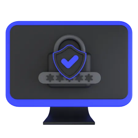 Login Protection  3D Icon
