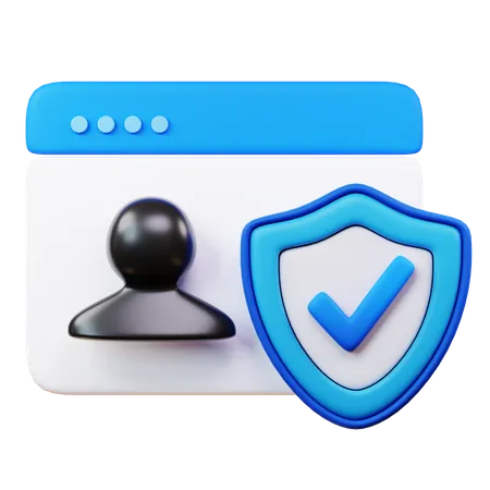 Login Protection  3D Icon