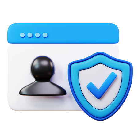 Login Protection  3D Icon