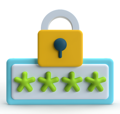 Login Security  3D Icon