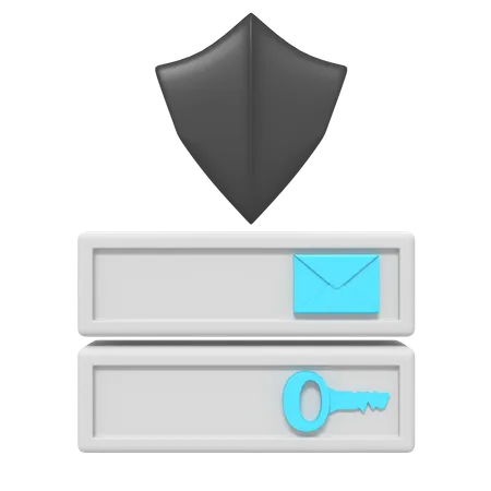 Security Shield Login 3D Icon