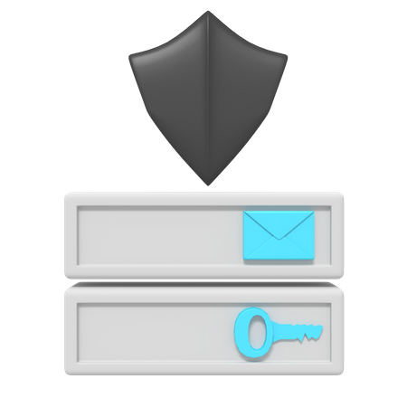 Segurança de login  3D Icon