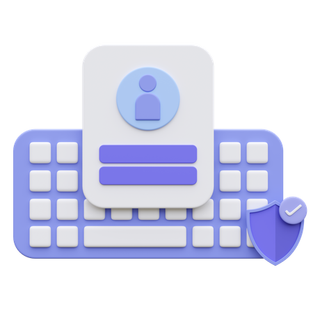 Login-Sicherheit  3D Icon