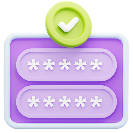 Login Success  3D Icon