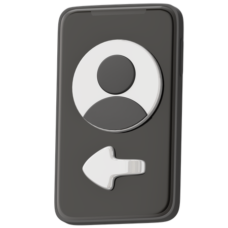 Login telefone  3D Icon