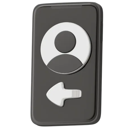 Login telefone  3D Icon