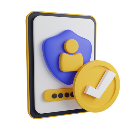 Login verificado  3D Icon