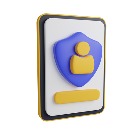 Anmeldevorlage  3D Icon